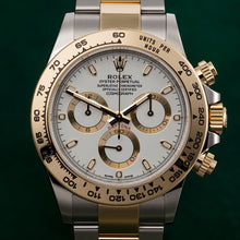Rolex Daytona Edelstahl & Gold Weißes Zifferblatt