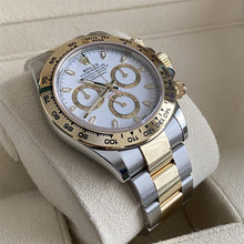 Rolex Daytona Edelstahl & Gold Weißes Zifferblatt