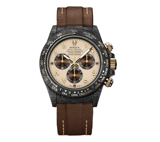 Rolex Daytona Dew Collection Carbon Desert Eagle Arabic Premium Super Carbon Fiber Customized Edition Cos