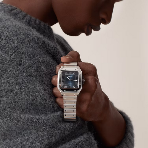 Cartier SANTOS Blau 39.8mm