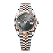 Rolex Datejust 41 Edelstahl and Roségold Wimbledon Grünes Zifferblatt Jubilee