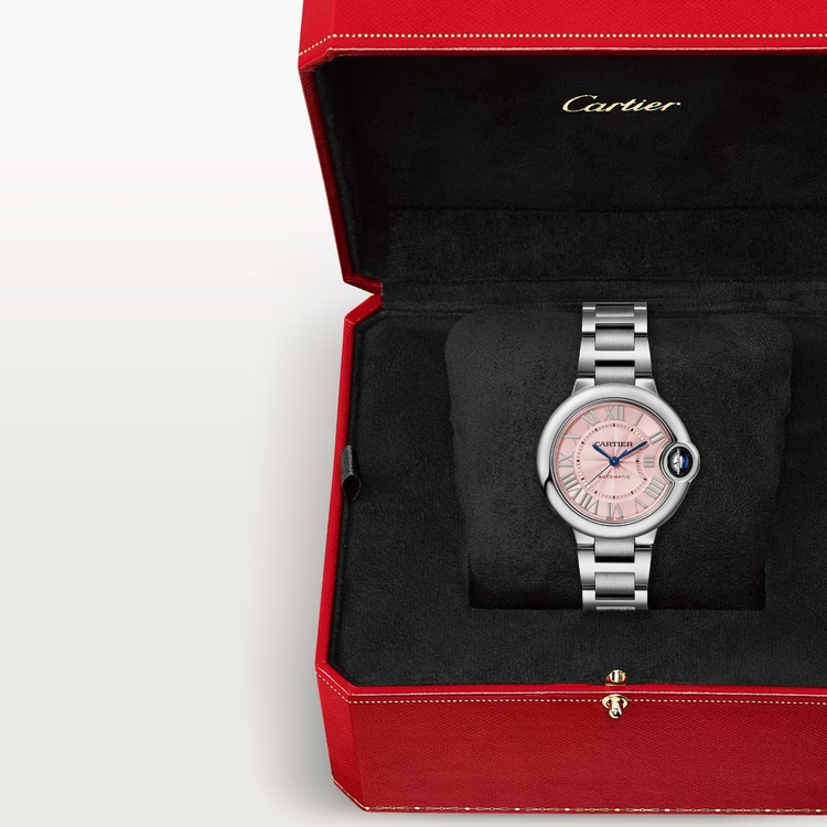 Cartier BALLON BLEU Pink Dial 33mm