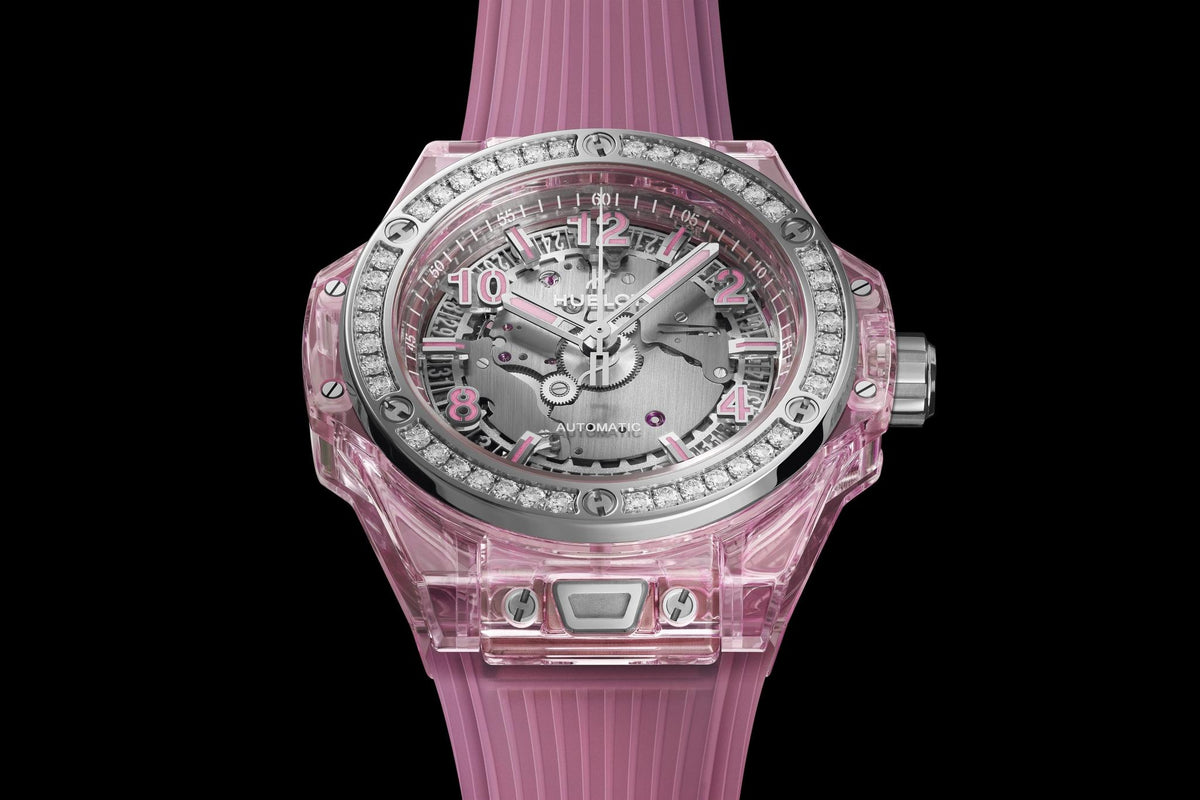 Hublot Big Bang ONE CLICK PINK SAPPHIRE Diamanten