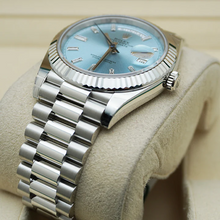 Rolex Day-Date 40 Platinum Ice-Blue Diamanten Dial