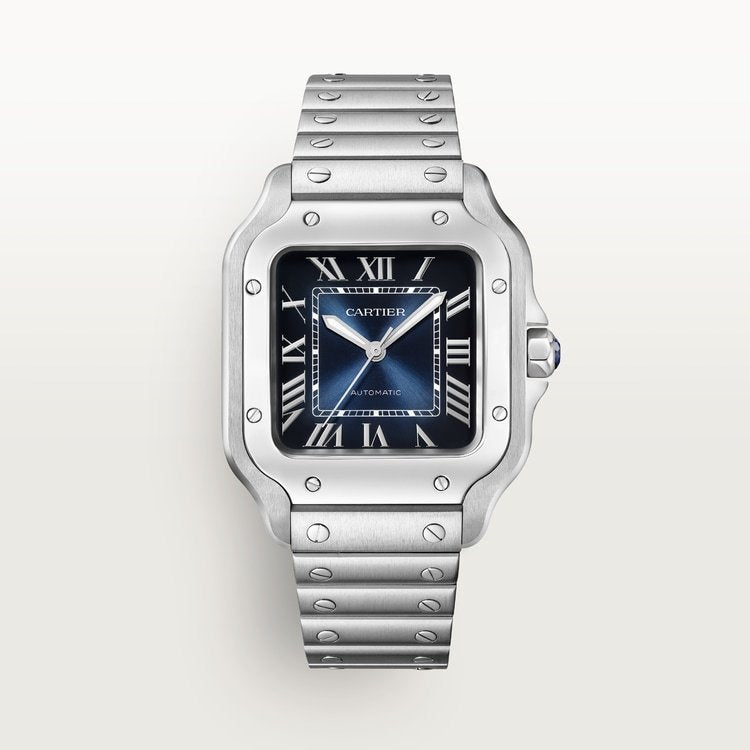 Cartier Santos de Cartier Medium model Graduated Blaues Zifferblatt 35.1 mm