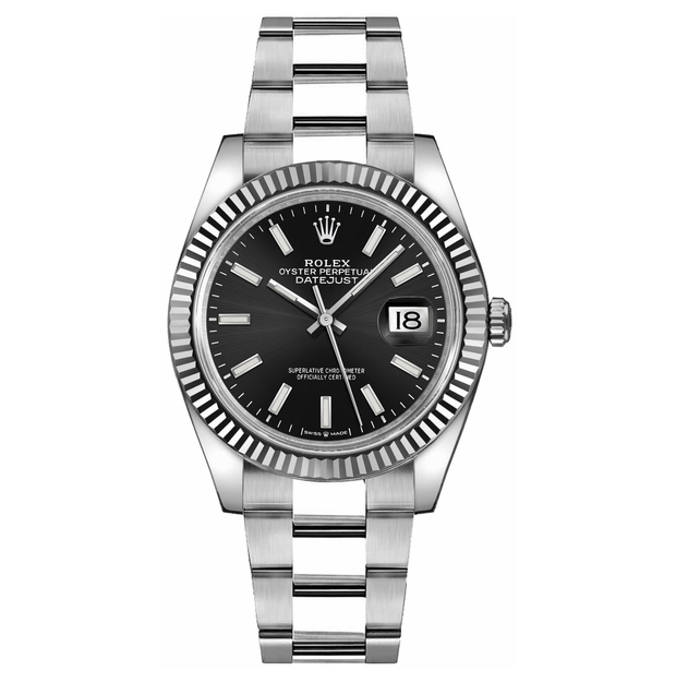 Rolex Datejust 36 Black Index Oyster Unisex -0016
