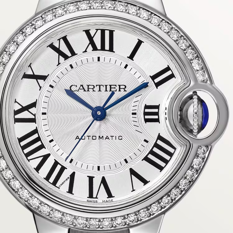 Cartier BALLON BLEU Diamanten Bezel 33mm