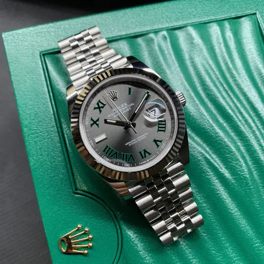 Rolex DATEJUST 41 Oyster, 41 mm, Oystersteel and Weißgold