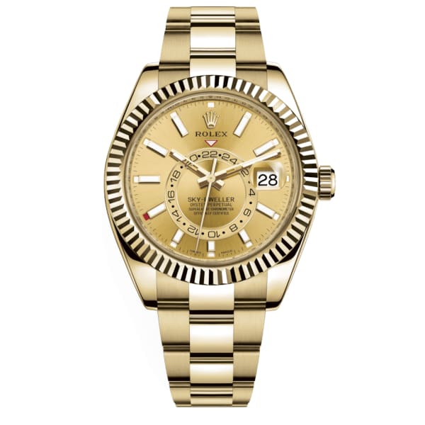 Rolex Sky-Dweller Champagne Dial, 18kt Gelbgold -0003