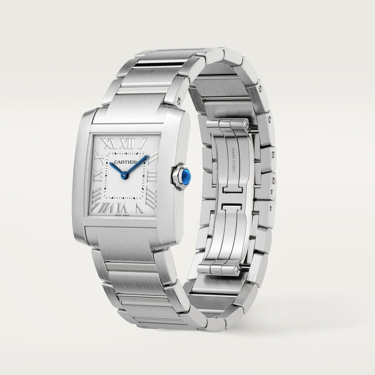 Cartier Tank Française Medium model Silvered dial 32 mm