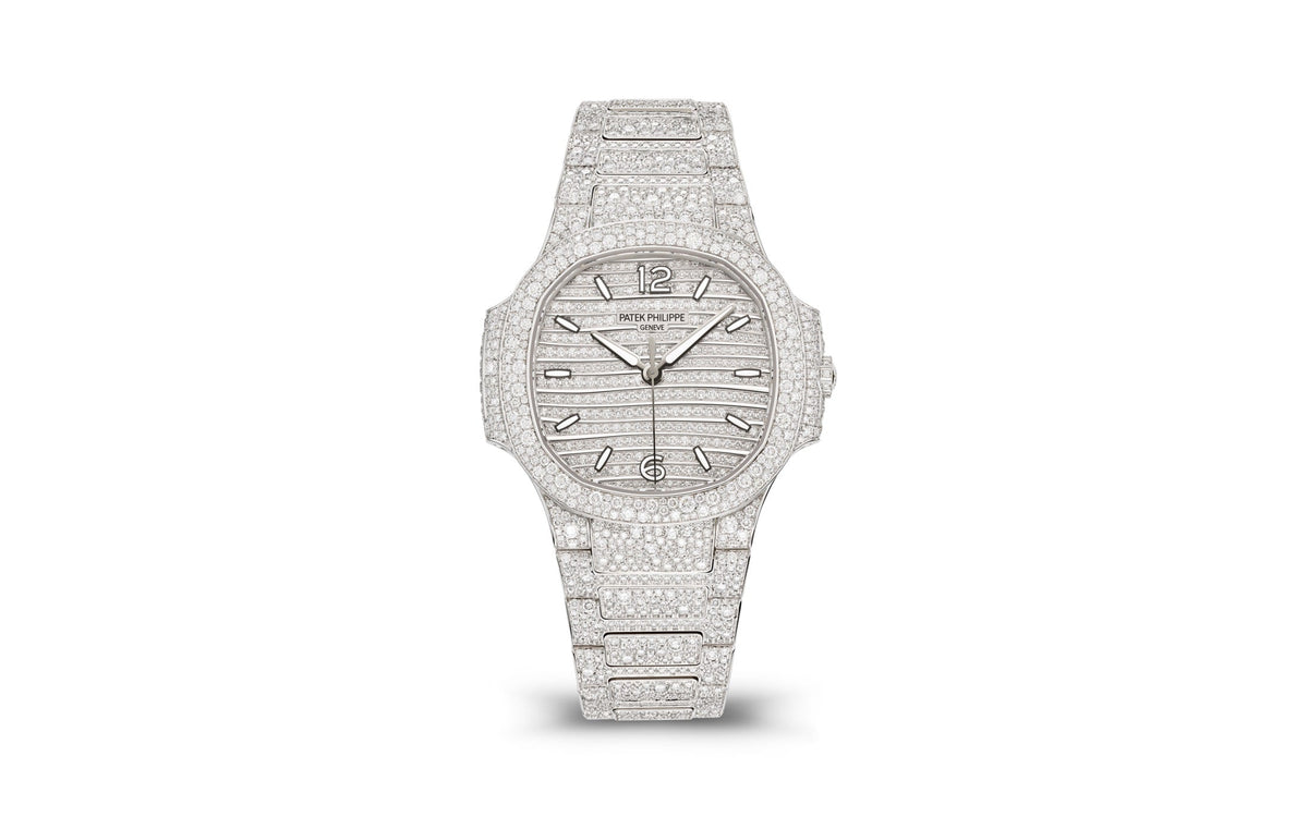 Patek Philippe Nautilus Haute Joaillerie Ladies Automatic , 18K Weißgold and Diamanten, 35,2mm