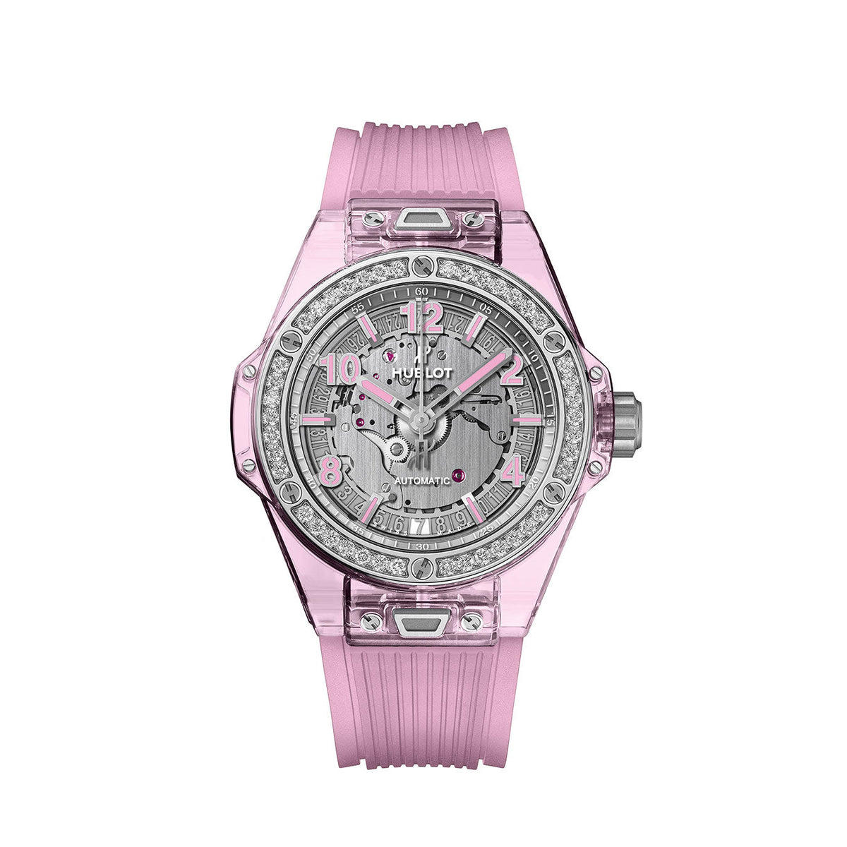Hublot Big Bang ONE CLICK PINK SAPPHIRE Diamanten